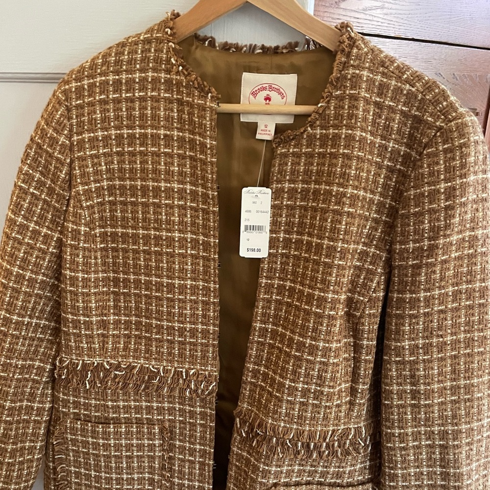 Brooks Brothers Red Fleece Boucle Jacket